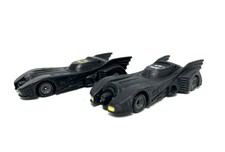 ERTL DC Comics Batman Batmobile Car Bundle Black Diecast Toy Model 1989 And 1992