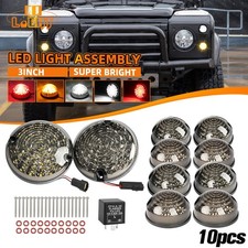 LED Light Upgrade Kit Full Smoked For Land Rover Defender 200/ 300Tdi 90 110 130