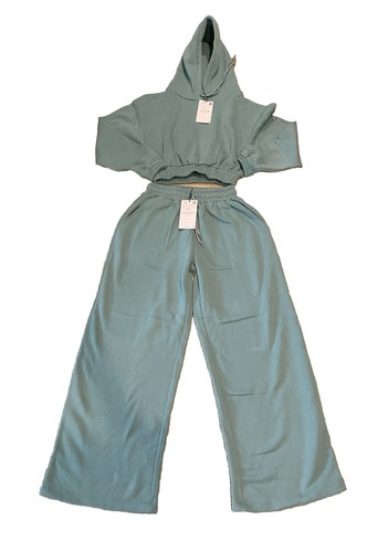 Zara teal long - long, sleeve