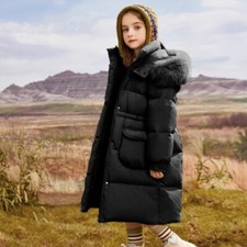 Kids Girls Winter Coat Hooded