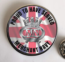 Merchant Navy Proud to have Served Lapel Badge