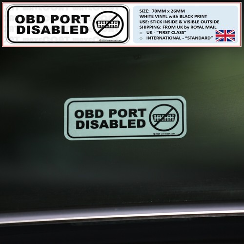 Obd port disabled - 2, x