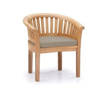 Teak Curved Garden Chair -