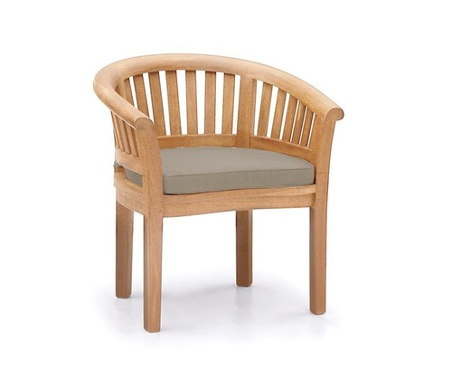 Teak curved garden - garden,