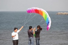 New 2.7M Dual Line Power Parafoil Kite Boarding / Surfing so Exciting and good