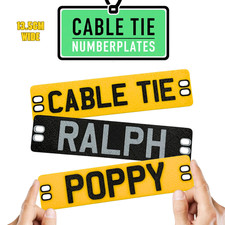 Cable Tie Mini Numberplate