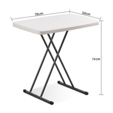 Folding Trestle Table White Party Picnic BBQ Carry Outdoor Stall Table Portable
