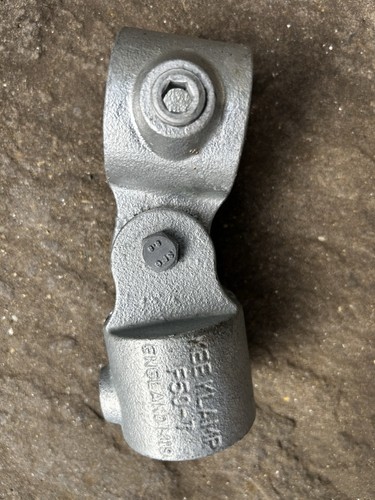 Galvanised key clamp handrail - galvanised,