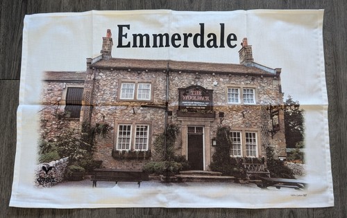 Emmerdale tea towel - emmerdale, woolpack