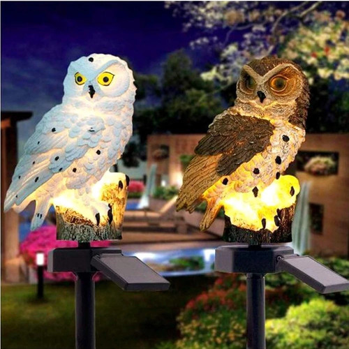 Solar owl led powered garden - owl,