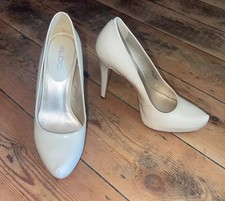 Aldo Ladies High Heels Shoes 3 36 Patent Nude Leather Evening Party