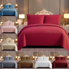 3 Piece Quilted Embossed