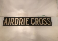 Scottish Tram Blind 1950 - Glasgow Bus Blind 35”- Airdrie Cross