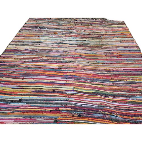Very large vintage rag rug - very,