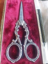 Silver grape scissors in their