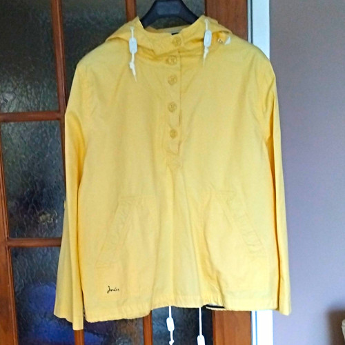 Joules yellow hooded button - joules,