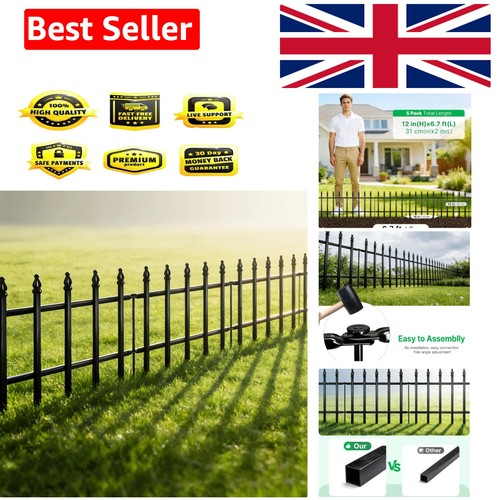 Metal decorative garden fence - metal,