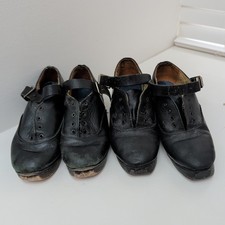 Two pairs Irish Dancing Heavy Jig Shoes Size 12+ Faye's Dublin