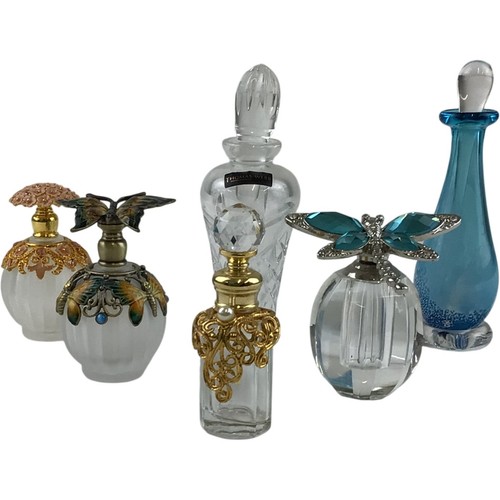Six collectable glass perfume - six,