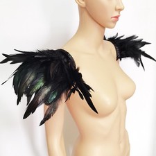 Feather Shawl Shrug Plume Cape