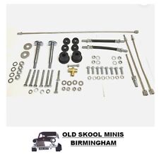 CLASSIC MINI COMPLETE REAR SUBFRAME FITTING KIT 76  BOLTS,BUSHES,UNION,HOSES 7Y4