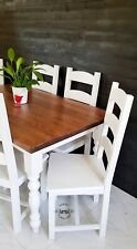 Rustic Farmhouse  Dining Table, 6ft Table,  5 Chairs, a Bench -  Free Delivery
