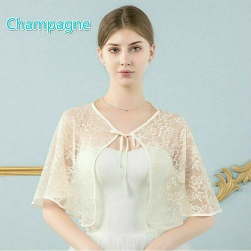 Women lace shrug bolero cape - lace,