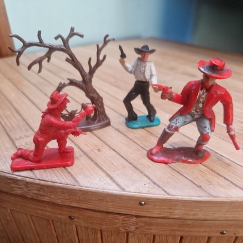 Vintage cowboys and tree - vintage,