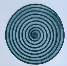 dark green 38cm DIY crinoline straw fascinator millinery base sewing disc