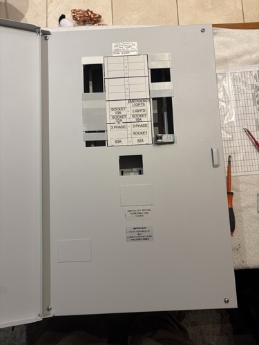 Crabtree way phase board - 8,