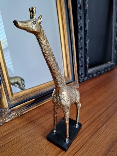 Textured gold giraffe black - giraffe,