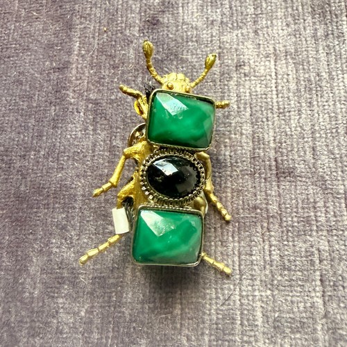 Luz luna beetle brooch - luz, la