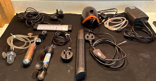 Various aquarium accessories