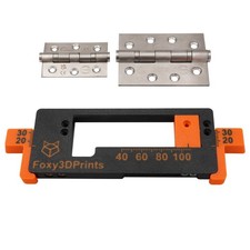 Universal Adjustable 103mm/4" Hinge Jig Router Template for Door and Door Frame