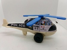 Vintage Tinplate Toy Helicopter Patrol A1 ND Toys Made in Japan 1960s