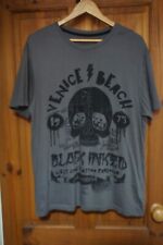Grey Venice Beach Black Inked Tattoo Parlour California boho hippie L  t-shirt