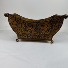 Footed Metal Planter/Bowl