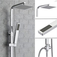 Large Waterfall Chrome Square