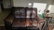 Real genuine brown leather - genuine,