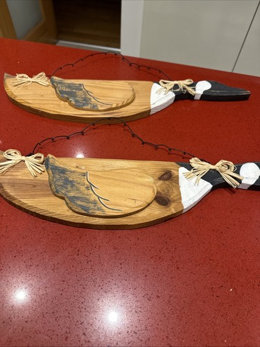Vintage flying wooden ducks - vintage,