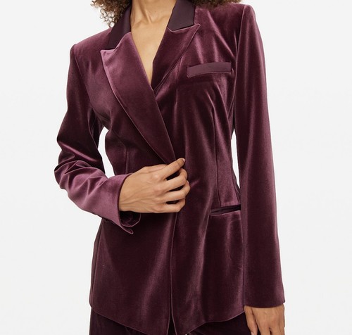 Burgundy single breasted - tu,