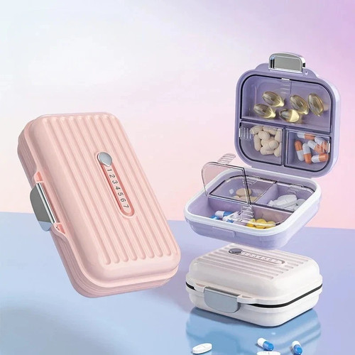 Travel pill box - pill, medicine