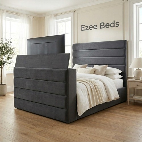 Platform bed frame - bed, plush