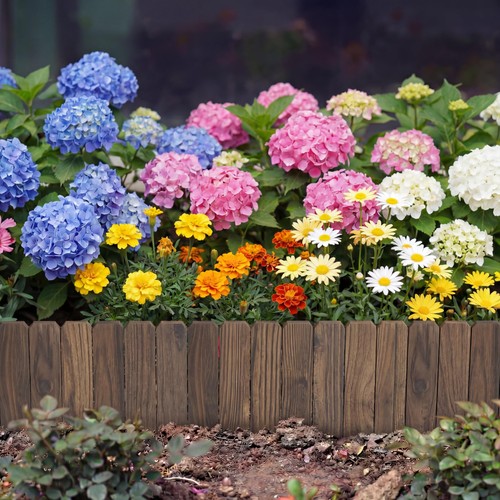 Wooden fence edging - edging, for