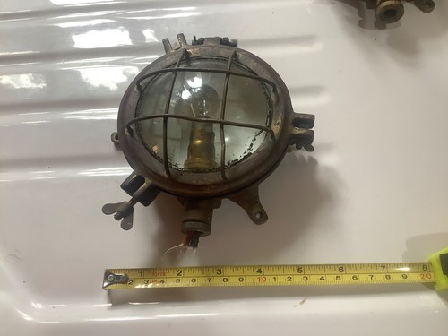 Brass bronze boat light - boat,