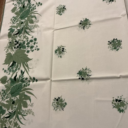 Vintage white tablecloth with - tablecloth,