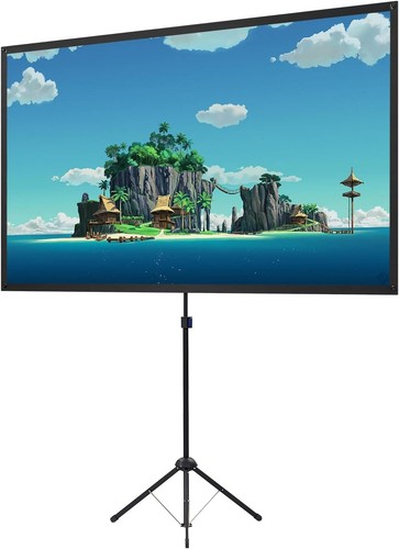 Projector screen with - screen, stand