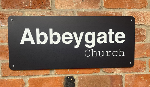 Modern house name sign door - house,