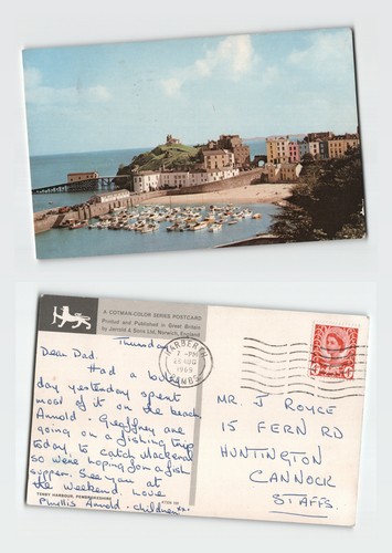 Postcard tenby harbour - postcard,