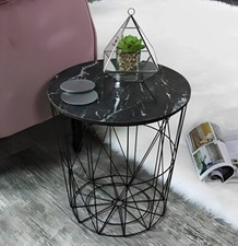 Black Coffee Table Retro Metal